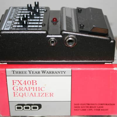 DOD FX40B GRAPHIC EQ EQUALIZER BOOST PEDAL USA VINTAGE. w/original box. image 3