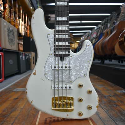 Xotic XJ-1T 5 String Heavy Aged-White Blonde (Custom Color/Ash