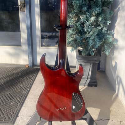 2008 Washburn X-Pro 50 Q Left-Handed Red Quilt Top with Softshell Case image 13