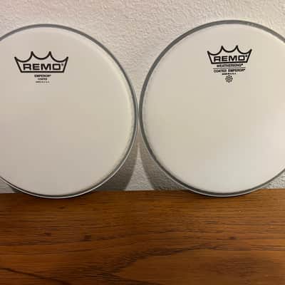 $68 Value Remo 8” Emperor Coated & Evans G1 G2 Clear Drum Heads 4 Kit + Gifts! image 3