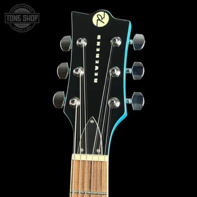 Used Reverend Manta Ray HB Turquoise Flame w/Gator Transit Bag TSU24812 image 5