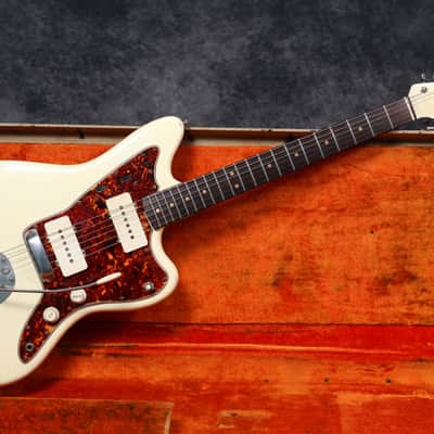 1964 Fender Jazzmaster - Olympic White with Matching Headstock - OHSC image 2