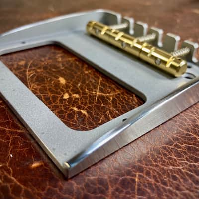 Van Dyke-Harms Filtertron/Bigsby Telecaster Bridge & Compensated Saddle Combo 2024 - Stainless Steel image 1