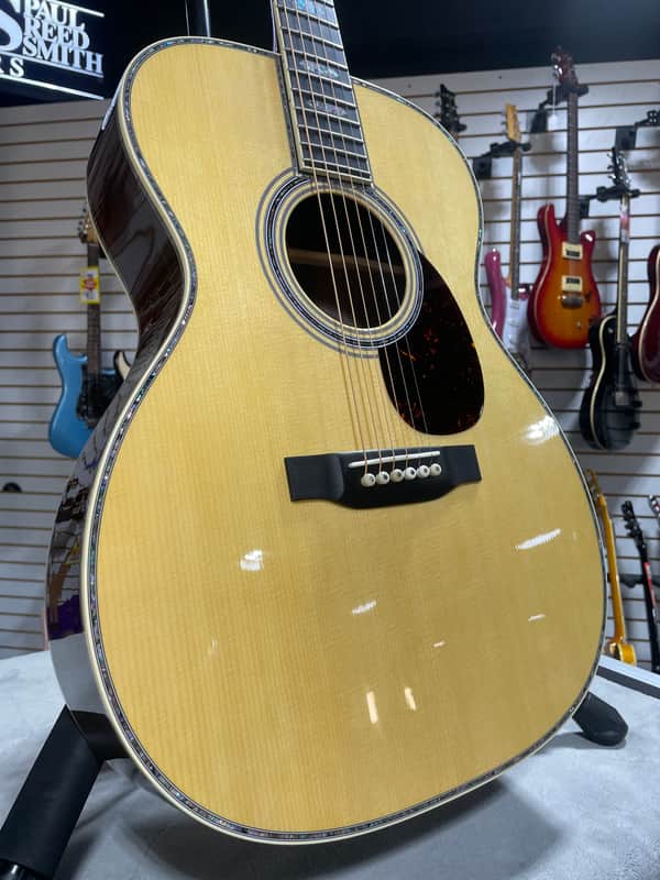 2025 Martin OM-45 Standard Series Acoustic Guitar- Natural w/ OHSC & PLEK*D #300 image 1