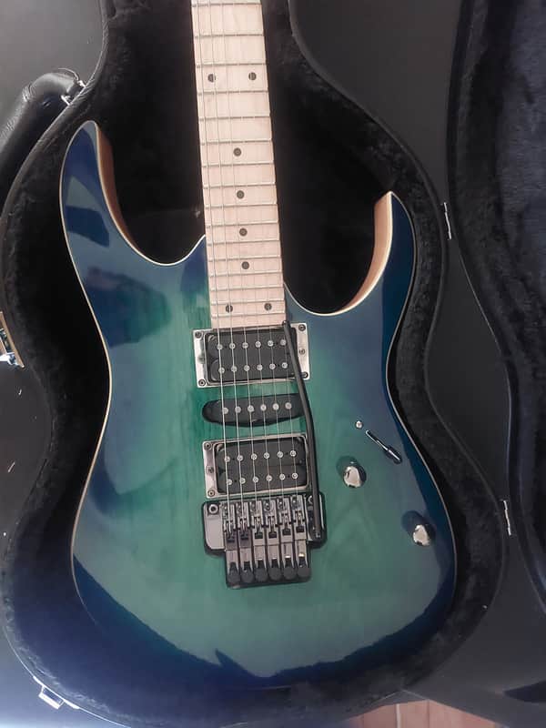 Ibanez RG370AHMZ-SWK Standard 2018 - 2019 - Silver Wave Black image 1