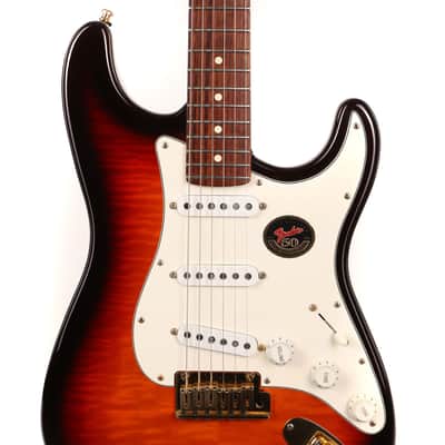 1996 Fender 50th Anniversary American Standard Stratocaster Antique Burst image 4