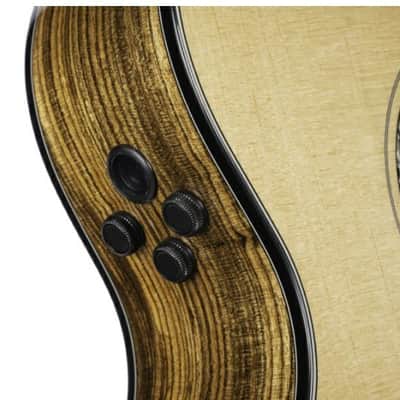 Cort GOLDOC6-BO Gold Series OC6 Bocote Acoustic Electric Guitar. Natural Glossy image 5