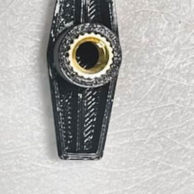 Ludwig 70s 781-2 19" Double Tom Holder w/3D Printed Reproduction #2847 Ludwig Logo Black T-Handles  - LDTH-106 image 15