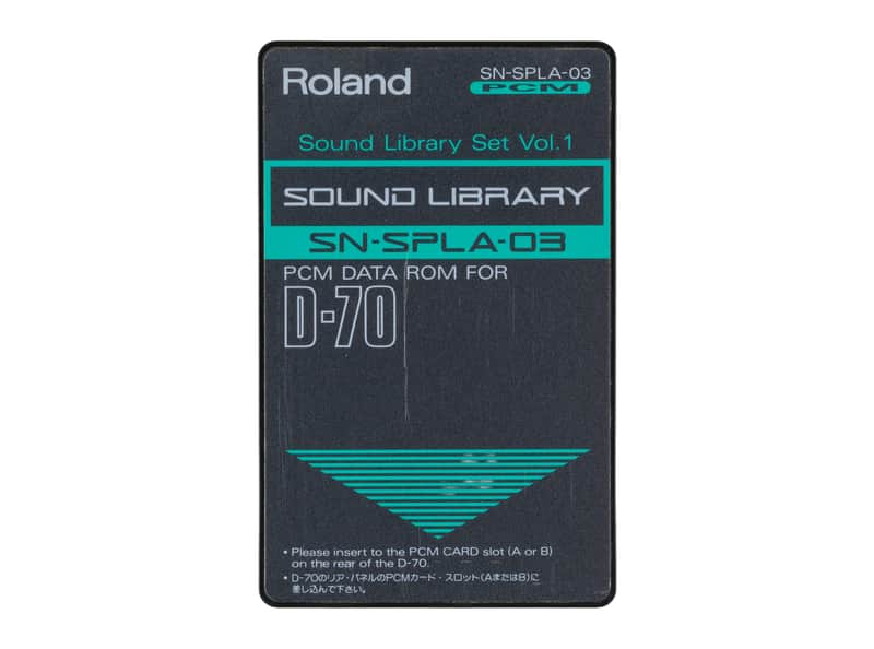 Roland SN-SPLA-03 Sound Library ROM Card for D-70 image 1