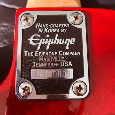 Epiphone 1996 Les Paul Bass Made In Korea Sunburst Red  w/ New Strings & Set Up image 6