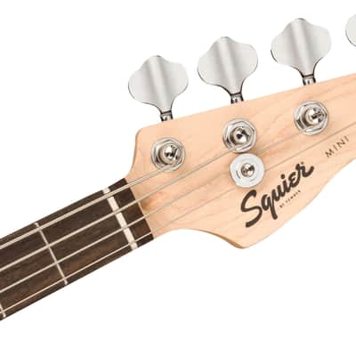 Fender Squier Mini Precision Bass Black Short-Scale Electric Bass Guitar image 5