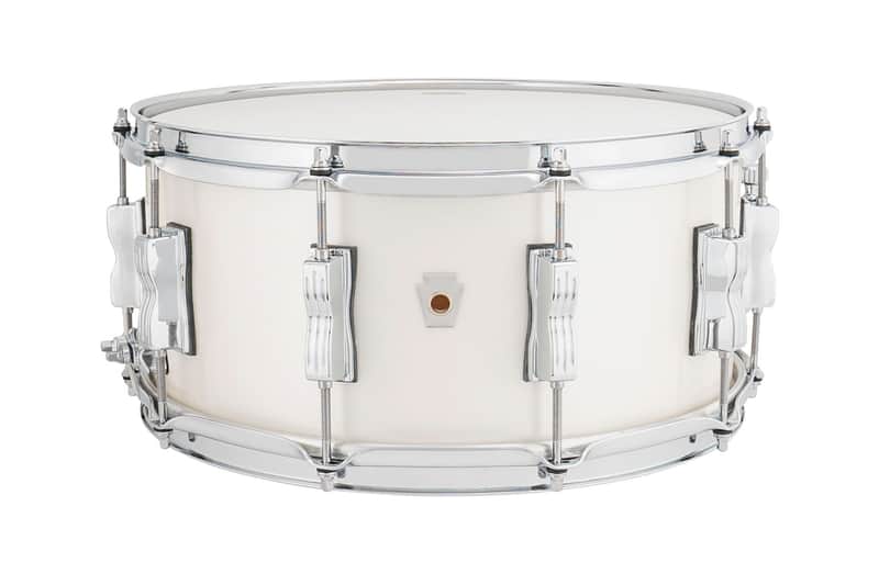 Ludwig *Pre-Order* NeuSonic 6.5x14" Silver Silk Wrap Kit Snare Drum | Made in the USA | Special Order | Authorized Dealer image 1