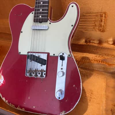 Fender Masterbuilt Yuriy Shishkov Telecaster 2009 - Heavy Relic Dakota Red image 7