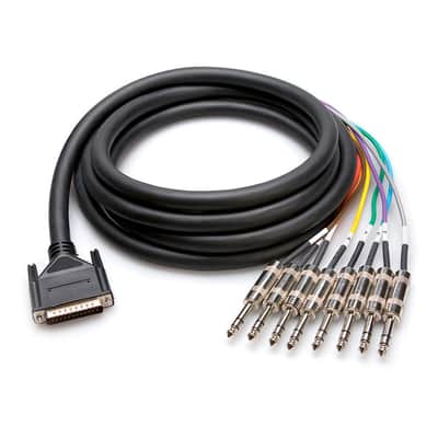 Hosa DTP-802 8 Way Loom - DB25 to 8 x 1/4" TRS Jack (2M) image 3