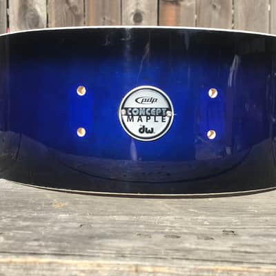 PDP Concept Maple Snare Drum - 5.5 x 14 Indigo blue burst lacquer image 7