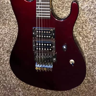Kramer Nightswan electric guitar with hard shell case 1988 Burgundy image 1