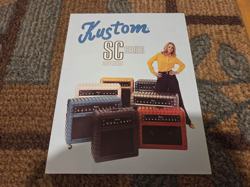 Vintage 1970 Kustom SC Amplifier Catalog! Original Case Candy, Paperwork! image 1