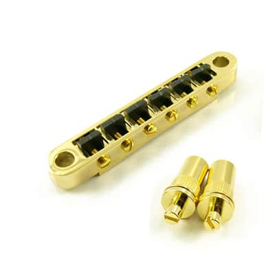 Graph Tech PS-8863-G0 ResoMax NV2 6mm Tune-O-Matic Guitar Bridge w/ String Saver Saddles