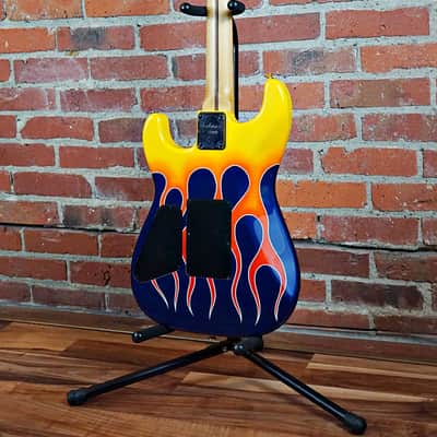 Jackson USA Custom Super Strat Charvel San Dimas Style Fender Headstock 1991 Hot Rod Flames image 13