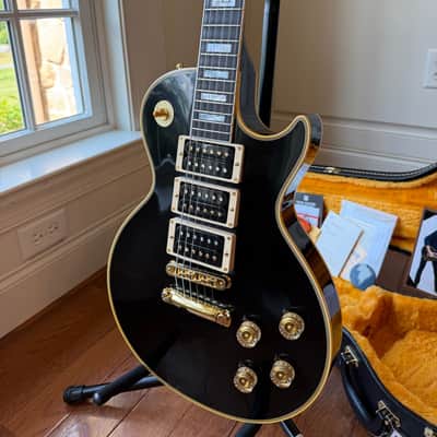 2026 Gibson Custom Shop Les Paul Custom Peter Frampton “Phenix” Inspired VOS - Ebony Black image 3