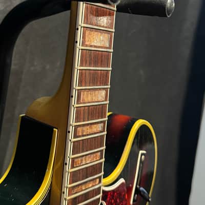 Concord Welson DS2 Hollow Body Electric Guitar 1960s Italy - Sunburst - No Bridge image 23