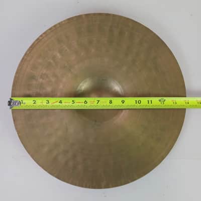 *UFIP 14" 1108g/1120g 60s Hi-Hats Cymbals Set Italy Vintage B20 Bronze Italian image 18