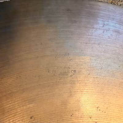 Rare 1940s Vintage Zildjian TRANS STAMP 22” THIN Crash Ride ONLY 2590 g Truly Hand Hammered image 3