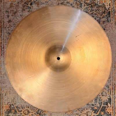 Gorgeous 1960s Vintage Zildjian 22” BIG Light Crash Ride 2846 g Hand Hammered Smooth Dark Crashable image 1
