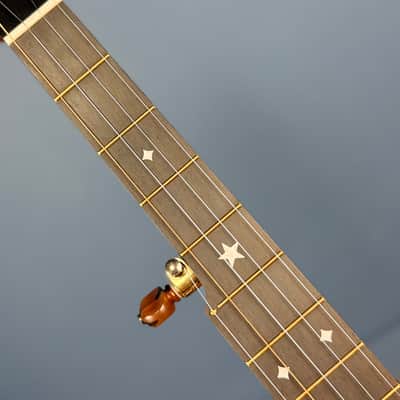 Rickard 12" Cherry Little Wonder Banjo with Antiqued Brass Hardware image 13