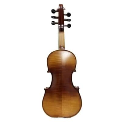 SONG 6 string brown 4/4 electric violin,Full size Acoustic 6 string brown 4/4 electric violin + full size Acoustic Violin, Good sound image 4
