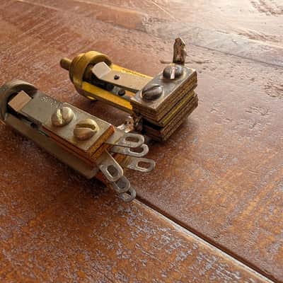 Switchcraft 3 Way Switches Qty 2 Vintage 1960s No Issues Genuine Vintage Parts image 2