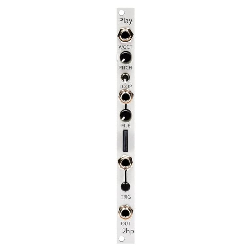 2hp Play Eurorack WAV Player Module (Silver) image 1