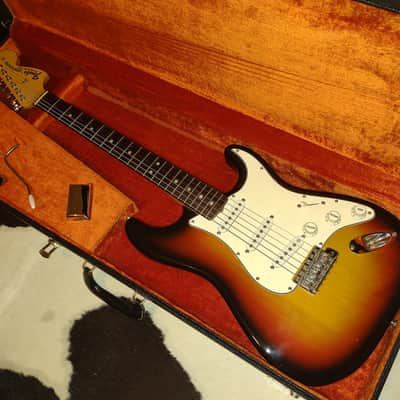 1969 Fender Stratocaster Sunburst w/Rosewood Board- All Original! Hendrix-era Strat & Case- Video Demo image 1