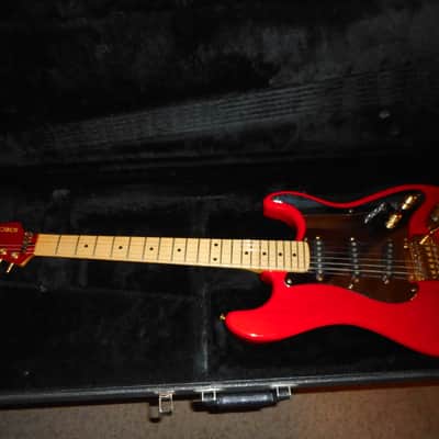 Schecter ST-1 Dream Machine 1983- Trans Red w/matching headstock 7.15 LBS image 4