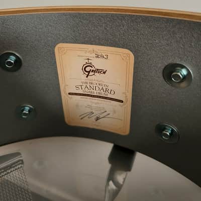 Limited Edition Gretsch Mike Johnston 5.5x14" Brooklyn Standard Snare Drum in Blue Glass image 4