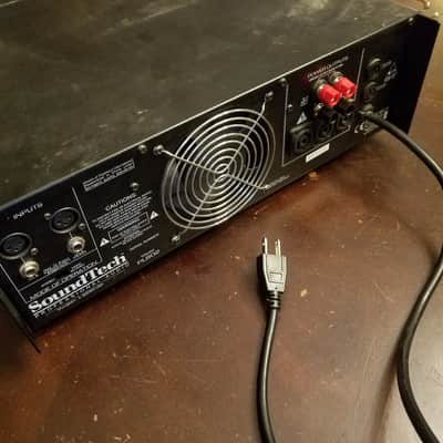 SoundTech PL802 3U Power Amplifier rack mount 800W 800 watt bridged or 400W stereo into 8 Ohms 2000s image 2