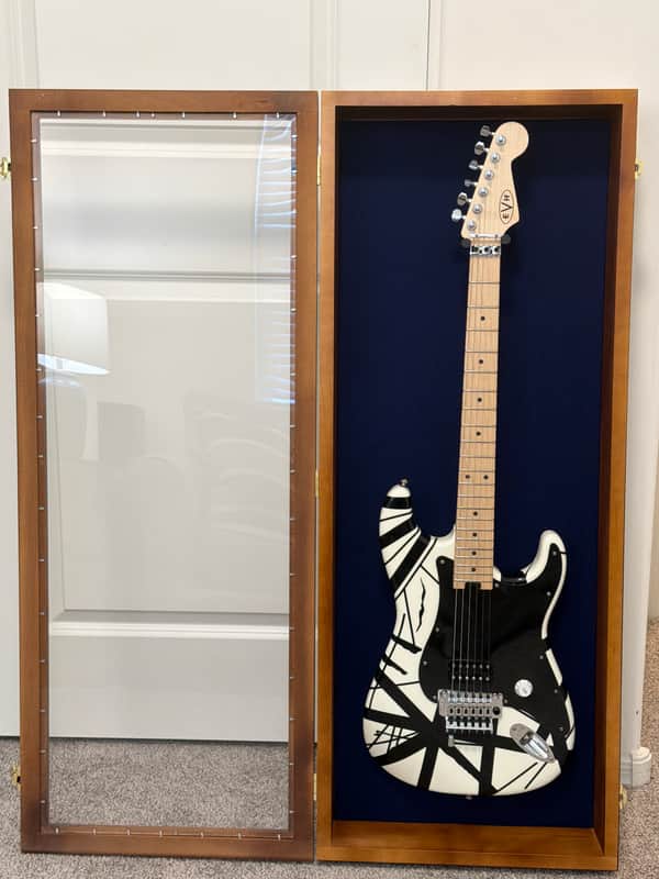 EVH Black and White Striped Series Solid Body 2020’s - Hand Rubbed Oil image 1