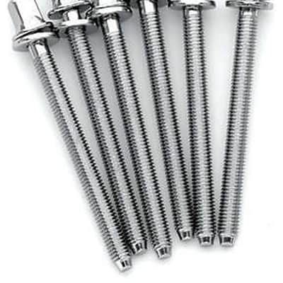 DW Chrome Tension Rods for Snare Drum M5-.8 X 2.25 in (6pk) image 2