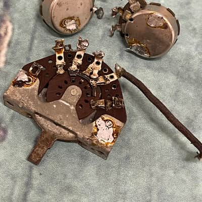 Vintage Original 1958 Fender Tele Pots & Switch image 1
