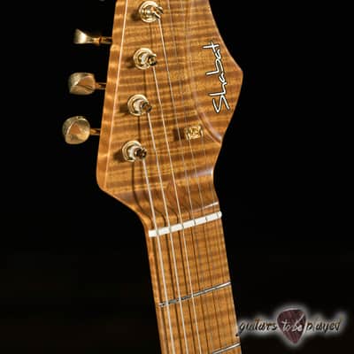 Shabat Lynx HSH Alder S-Style w/ Flame Roasted Maple – Cosmic Blue Colorshift image 5
