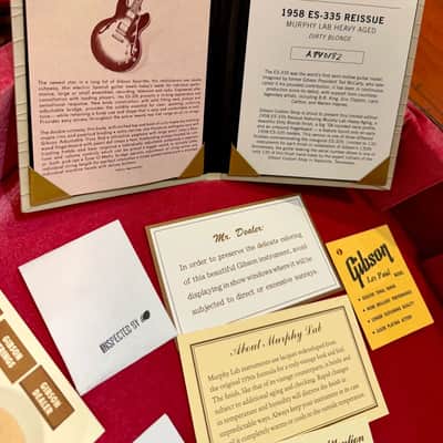 2024 Gibson Custom Shop Murphy Lab '58 Re-Issue ES-335 Blonde w/ Original Case & Paperwork image 11
