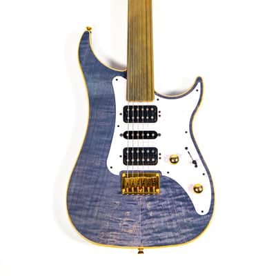 Vigier Excalibur Surfreter Fretless Electric Guitar Owned by Kiko Loureiro image 3