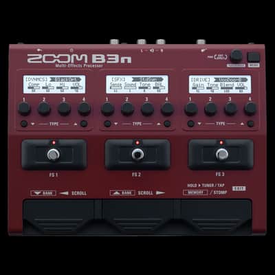Zoom B3N Multi-Effects Bass Processor 2010s - Red image 1