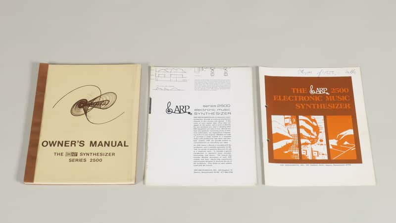 ARP 2500 modular synthesizer original owner's manual, poster and brochure image 1