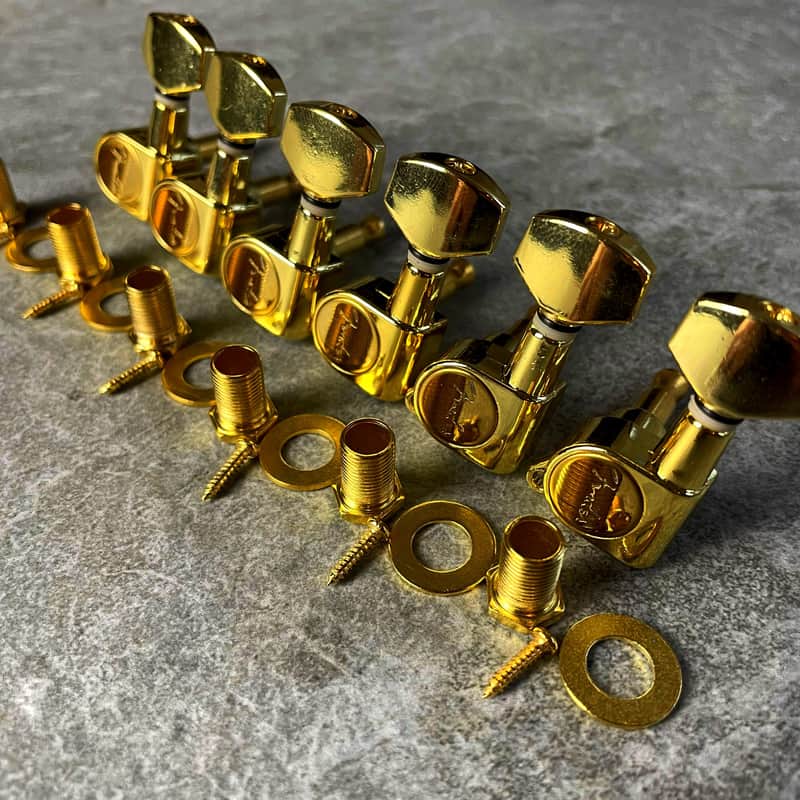 Fender Tuners for Stratocaster-Telecaster gold Left hand image 1