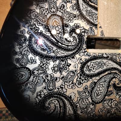 Stratocaster Style Black Paisley Guitar Body New image 7
