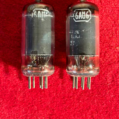 RCA 6AU6 Radio Amplifier Electron Vacuum Tubes Pair [listing 1] image 1
