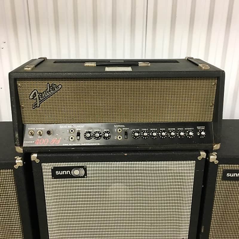 Fender 400-ps c 1969 original vintage USA 500 watt all tube monster bass guitar amplifier image 1