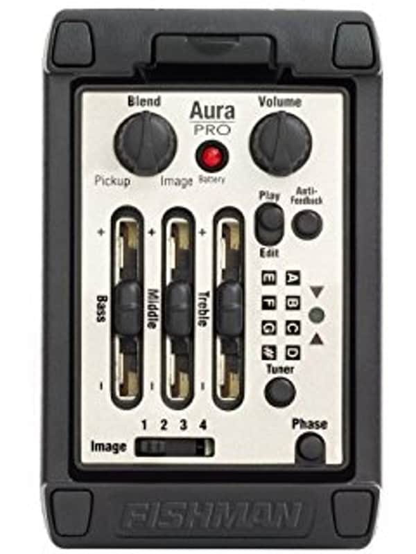 Fishman PRO-MAN-P81 Aura Pro Onboard Preamp Narrow Format Pickup w/bonus tuner image 1