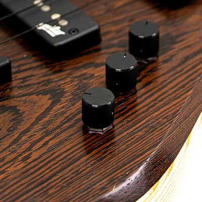 2019 Alpher Mako Elite Thinline 6-String Bass Guitar w/ Aguilar Super Singles, Wenge Neck/Top, Boutique Build Quality image 4